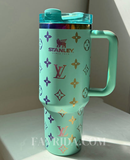 「NEW DROP」Pastel Designer Holographic 40 OZ Insulated Car Cup