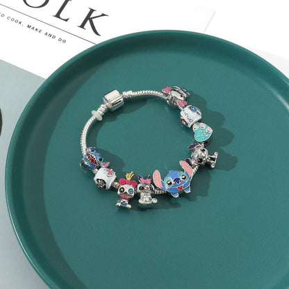 Friends Forever Silver Pendant Bracelet