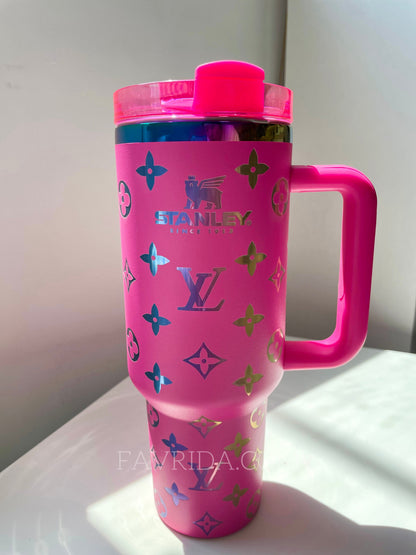 Designer Holographic 40 OZ Insulated Car Cup ❤️