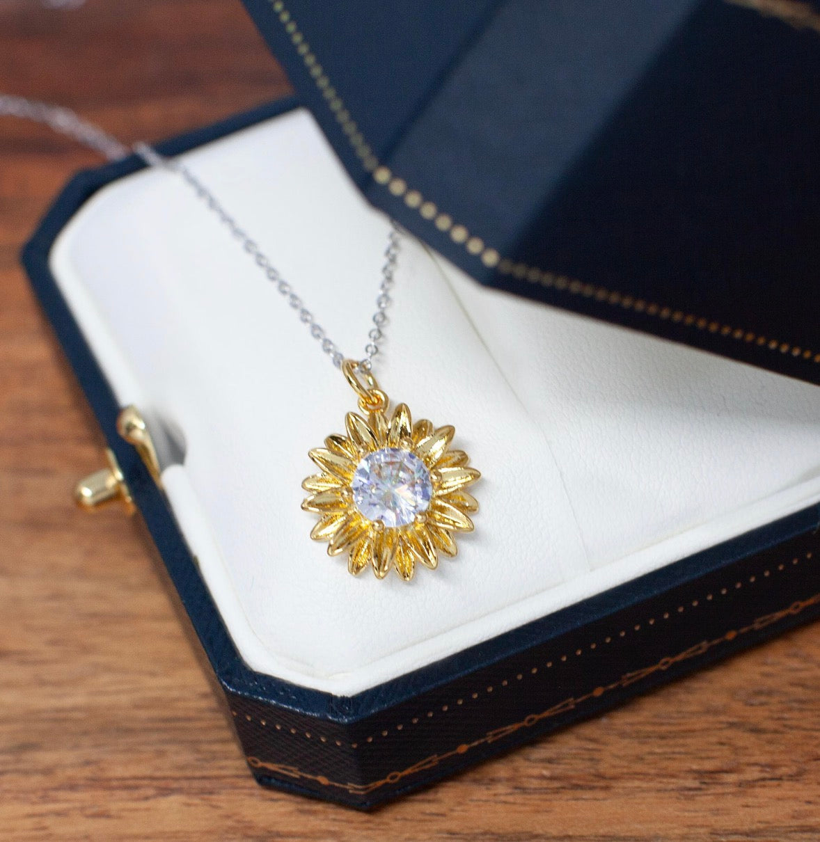 🌻 Eternal Sunshine Sunflower Necklace 💎